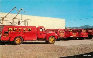 1960s Betts Oil Company trucks SPOKANE WASHINGTON Commercial postcard 5513