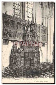 Old Postcard Angers Chair De La Cathedrale