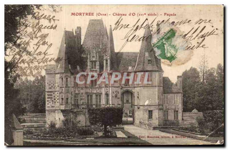 Old Postcard Mortree Chateau Facade