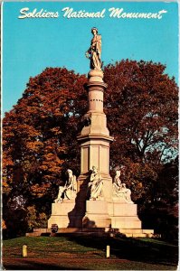 Soldiers National Monument Gettysburg PA Pennsylvania Postcard Plastichrome VTG  