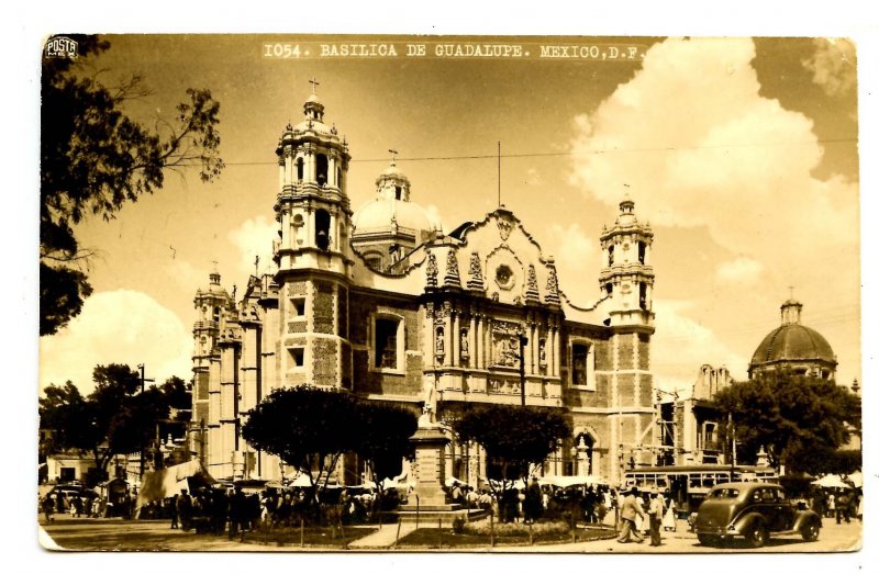 Mexico - Mexico City. Basilica de Guadalupe, Street Scene  *RPPC