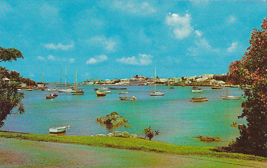 Hamilton Harbour From Red Hole In Paget Bermuda