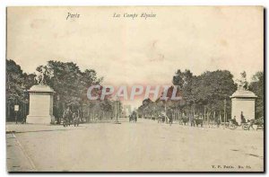 Old Postcard Paris Camps Elysees Champs Elysees