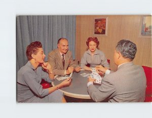 Postcard In the Observation Lounge on the Domeliners, Union Pacific Railroad 