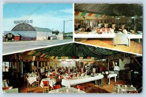 1960 Rapid City South Dakota Postcard Pancake House Mt. Rushmore Road Multi View