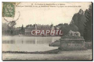 Old Postcard The Chateau de Rambouillet and the Sphinx