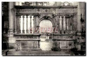 Old Postcard Saint Florentin The Baptismal Font Colonnade Renaissance