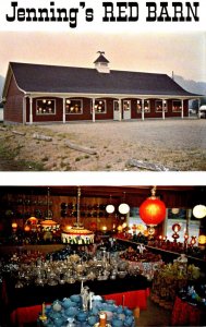 West Virginia Martinsville Jenning's Red Barn Antique Glass Shop
