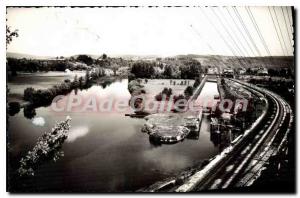 Old Postcard L'Isle Sur Le Doubs Junction Du Canal And The Doubs