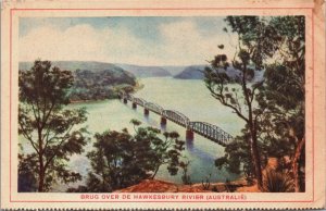 Australia Hawkesbury River Bridge Australia Vintage Postcard C126