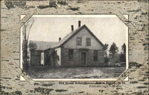Salem Depot New Hampshire NH Old Stone School Schoolhouse c1910 Postcard