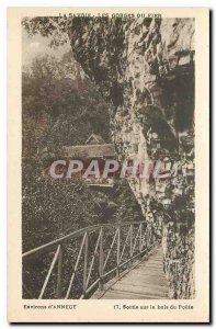 Old postcard Savoy Gorges du Fier Annecy Surroundings exit to the wood Poet