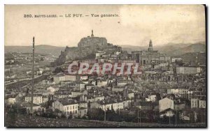 Old Postcard Haute Loire Le Puy General view