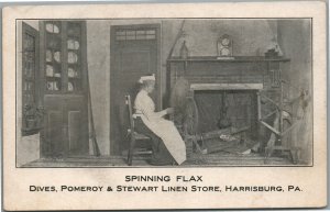 HARRISBURG PA LINEN STORE ANTIQUE POSTCARD