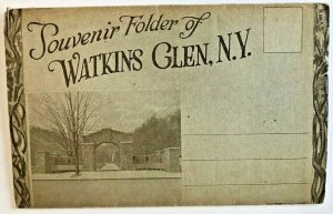 WATKINS GLEN INDIAN RESERVATION NEW YORK~22 IMAGES~1918 SOUVENIR POSTCARD FOLDER