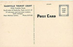 TN, Nashville, Tennessee, Nashville Tourist Court, E.C. Kropp No. 28366N