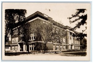 c1910 Junior High School Hastings Nebraska NE RPPC Photo Unposted Postcard