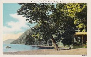 New York Cooperstown The Leaning Oak At Pathfinder Lodge Cooper Curteich