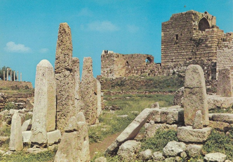 Lebanon Les Ruines Pheniciennes De Byblos Liban Postcard