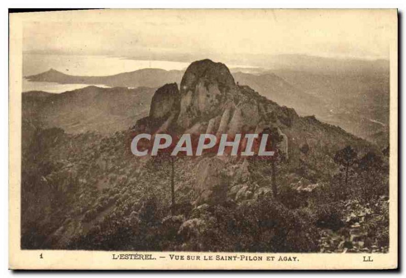 Old Postcard L'Esterel view of the St. Pilon and Agay