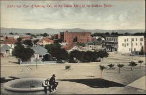 Redding California CA Bird's Eye View Shasta Route c1910 Vintage Postcard