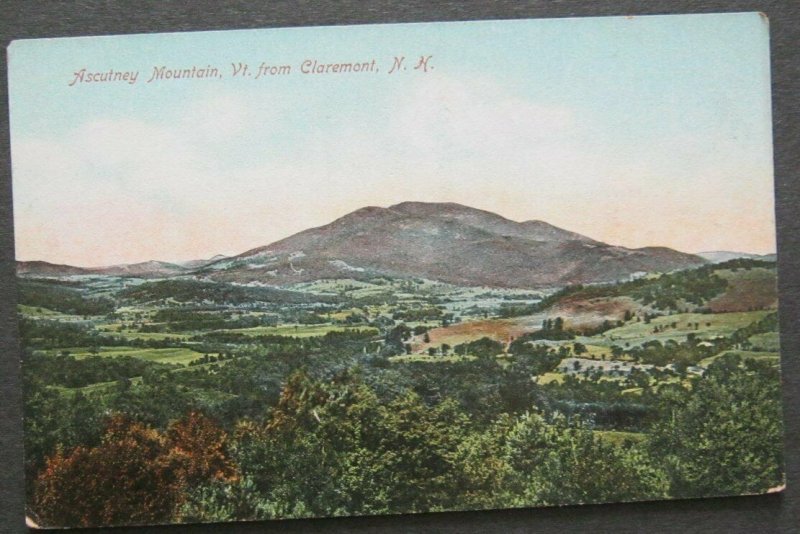 Ascutney Mountain VT From Claremont NH Hugh C Leighton Pub 5534