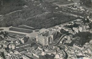 Saint Germain en Laye aerial photo postcard France 1954