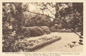 View Of The Garden At The Home Of Marry The Mother Of Washington Fredericksbu...