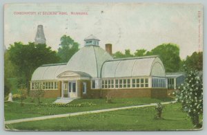 Milwaukee Wisconsin~Soldiers Home Conservatory~c1910 Postcard