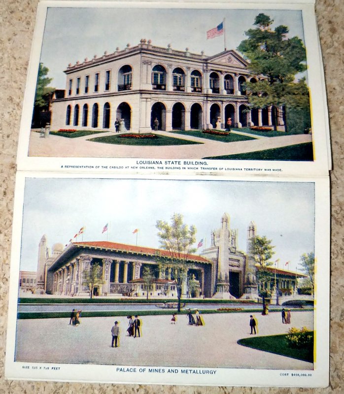 Panoramic View Louisiana Purchase Exposition, St. Louis USA 1904  Souvenir Pack