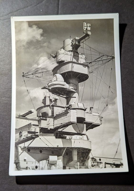 Mint Germany Ship Military Navy RPPC Postcard Panzerschiff Ironclad Deutschland