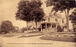 2~Postcards  Ogdensburg, New York NY   PYTHIAN HOME & VEGETABLE GARDEN Fraternal 
