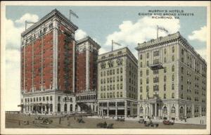 Richmond VA Murphy's Hotels c1920 Postcard