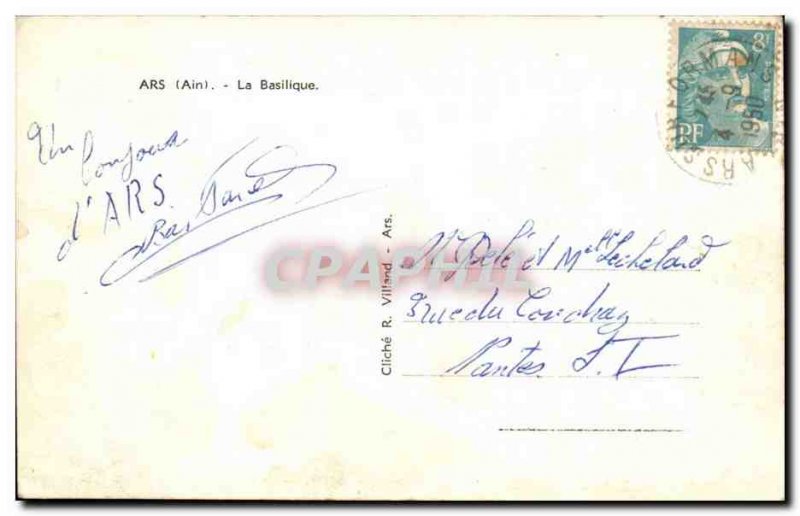 Ars - the Basilica - Old Postcard