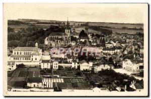 Old Postcard Neufchateau Vue Generale towards St Nicolas church