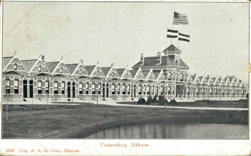 Netherlands Coopersburg Akkrum Vintage Postcard 07.45