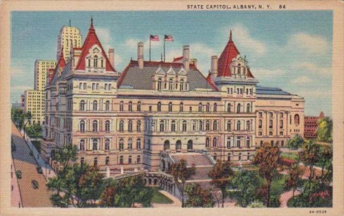 New York Albany State Capitol Building Curteich