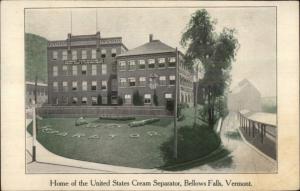 Bellows Falls VT US Cream Separator Co Factory c1905 Postcard