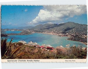 Postcard Spectacular Charlotte Amalie Harbor, Charlotte Amalie, Virgin Islands