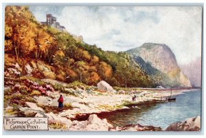 c1910 Picturesque Co. Antrim Garron Point N. Ireland Oilette Tuck Art Postcard