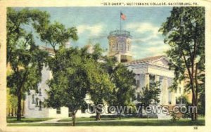 Old Dorm, Pennsylvania College - Gettysburg Postcard