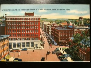 Vintage Postcard 1942 Washington Square, Haverhill, Massachusetts (MA)