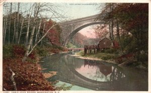 Vintage Postcard Cabin John Bridge Washington D.C. Detroit Publishing Pub.