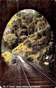 QUEENSLAND AUSTRALIA ~CAIRNS RAILWAY TUNNEL NUMBER 4~SHELL SERIES POSTCARD