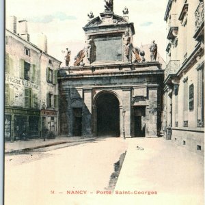 Pre-1907 Nancy, France Porte Saint-Georges Postcard Elaborate 1602 Doorway A40