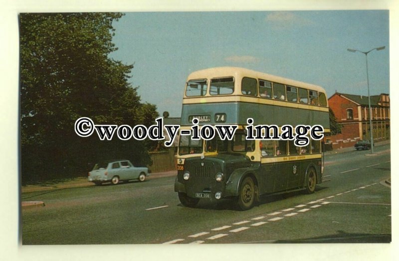 tm5483 - West Bromwich Corporation Bus no 208 to Dudley - postcard