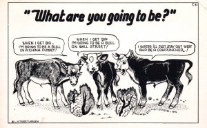 What Are You Going to Be? Cows,Larsen Western Comic BIN