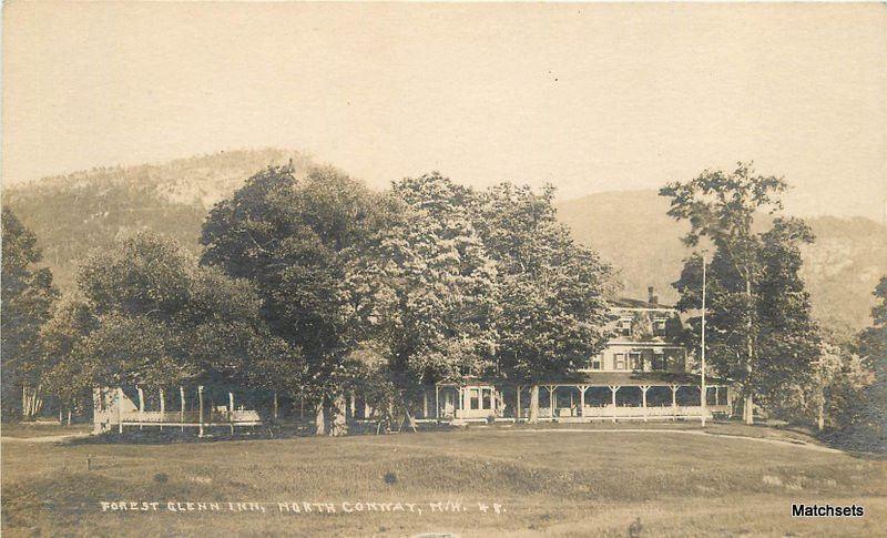 1920s NORTH CONWAY NEW HAMPSHIRE Forest Glenn Inn RPPC postcard 10367