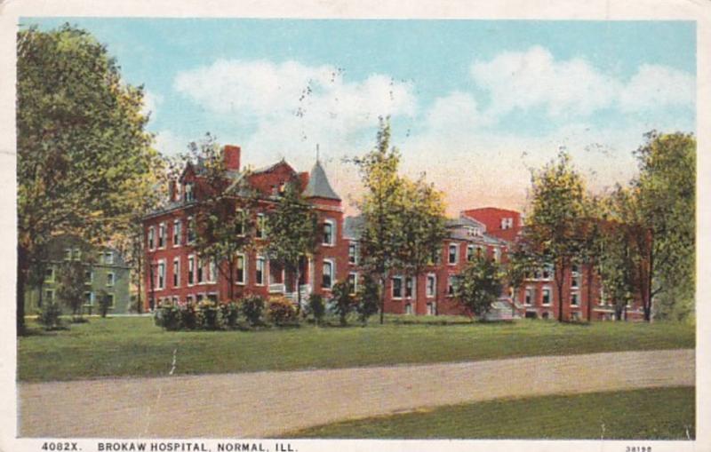 Illinois Normal Brokaw Hospital 1927 Curteich