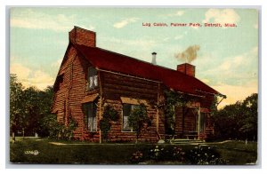 Log Cabin Palmer Park Detroit Michigan MI UNP DB Postcard Y9